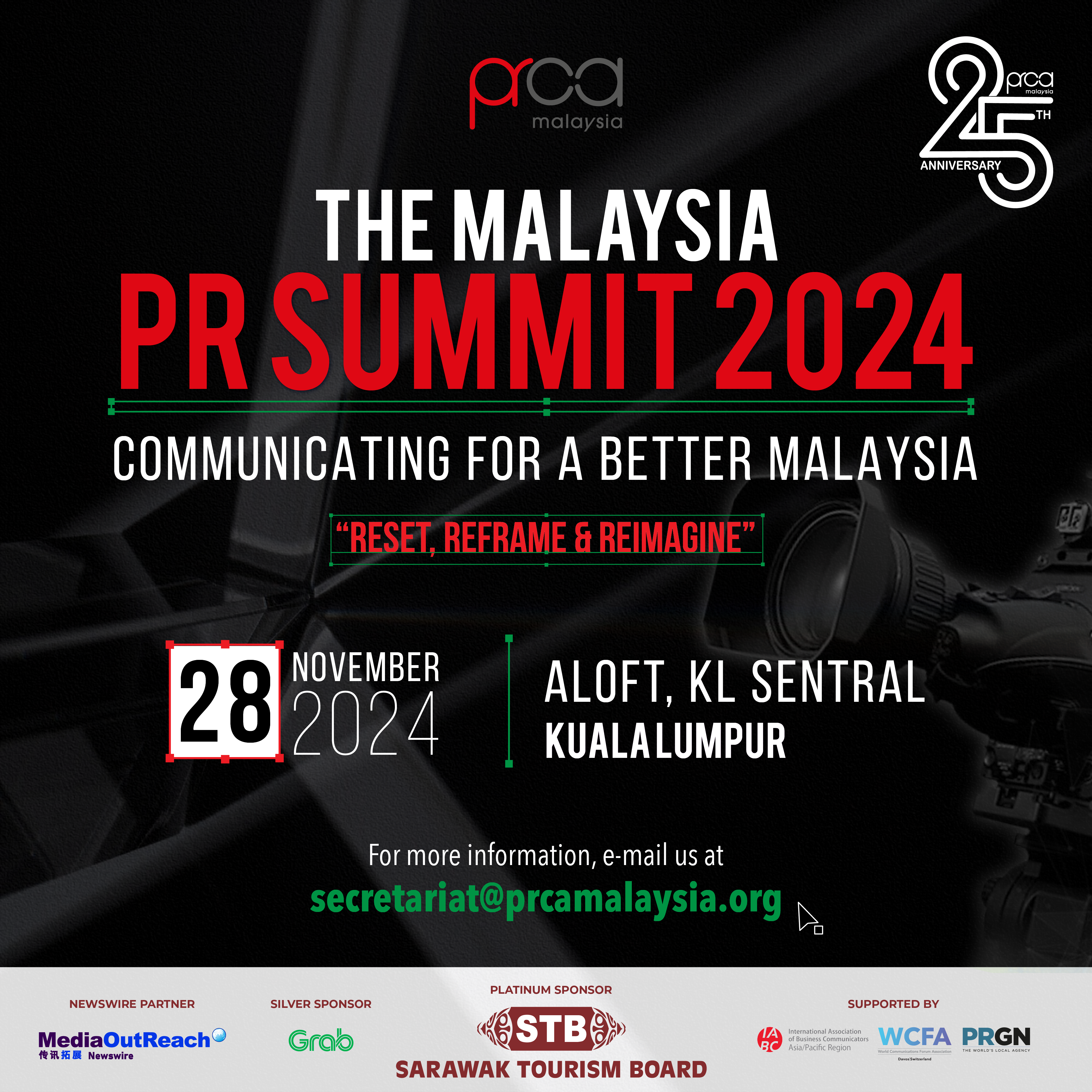 Media OutReach Newswire - PRCA Malaysia Celebrates 25th Anniversary with The Largest Ever Malaysia Public Relations Awards and PR Summit 2024